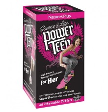 Nature's Plus Power Teen for Her Chewable 60tabs
